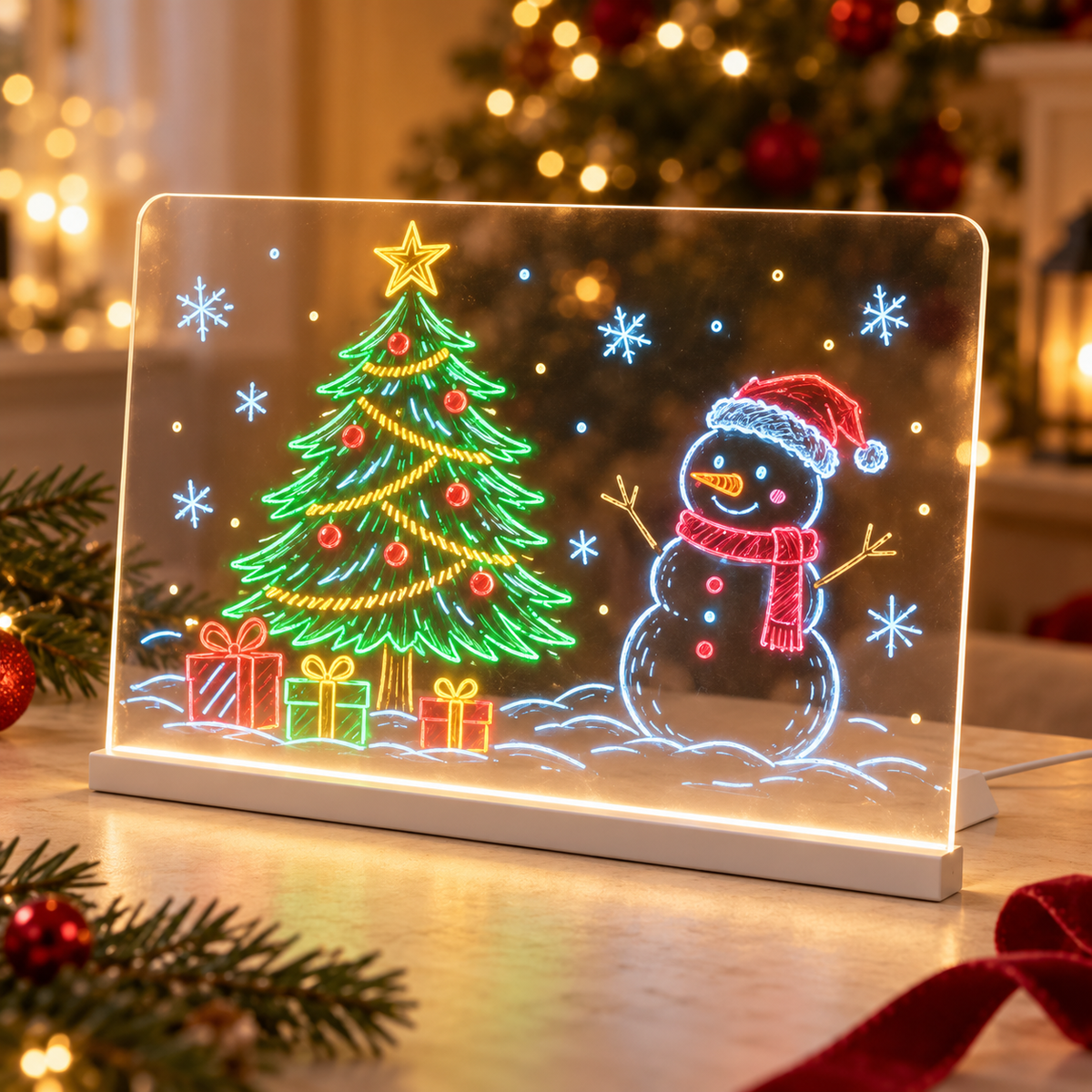 🎄🎁 BUY 1 GET 1 FREE | Kids LED Drawing Board ✨🎨 | Perfect Christmas Gift 🎅