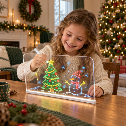 🎄🎁 BUY 1 GET 1 FREE | Kids LED Drawing Board ✨🎨 | Perfect Christmas Gift 🎅