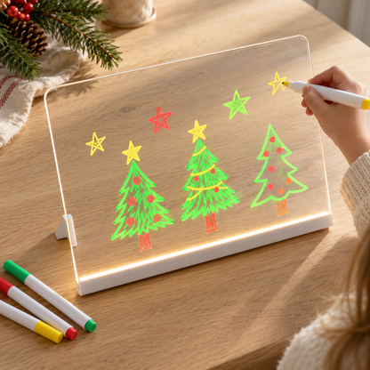 🎄🎁 BUY 1 GET 1 FREE | Kids LED Drawing Board ✨🎨 | Perfect Christmas Gift 🎅