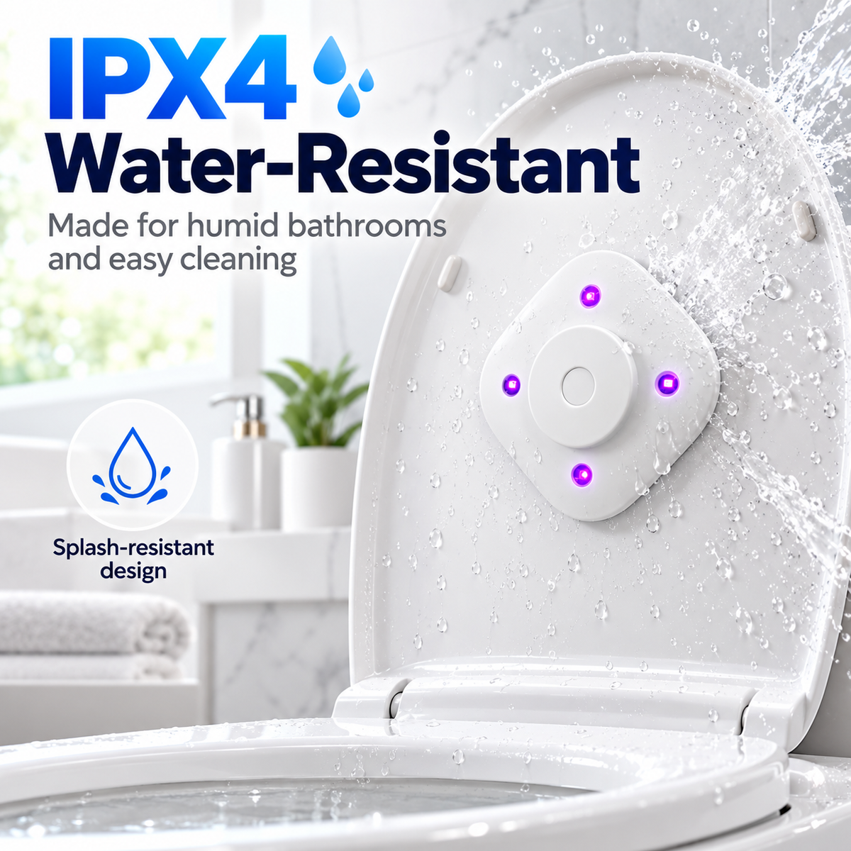 🦠 Tired of worrying about bathroom hygiene? Make everyday toilet care easier with our Smart UV Toilet Sanitizing Light! 🛡️