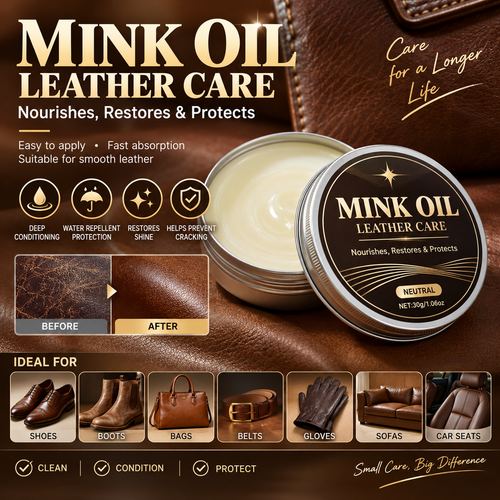 Leather Care Balm –Nourish & soften restored leather to prevent cracking
