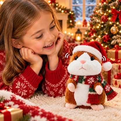 🎄🐹 Talking Christmas Hamster – The Holiday Toy That Talks Back! 🎁