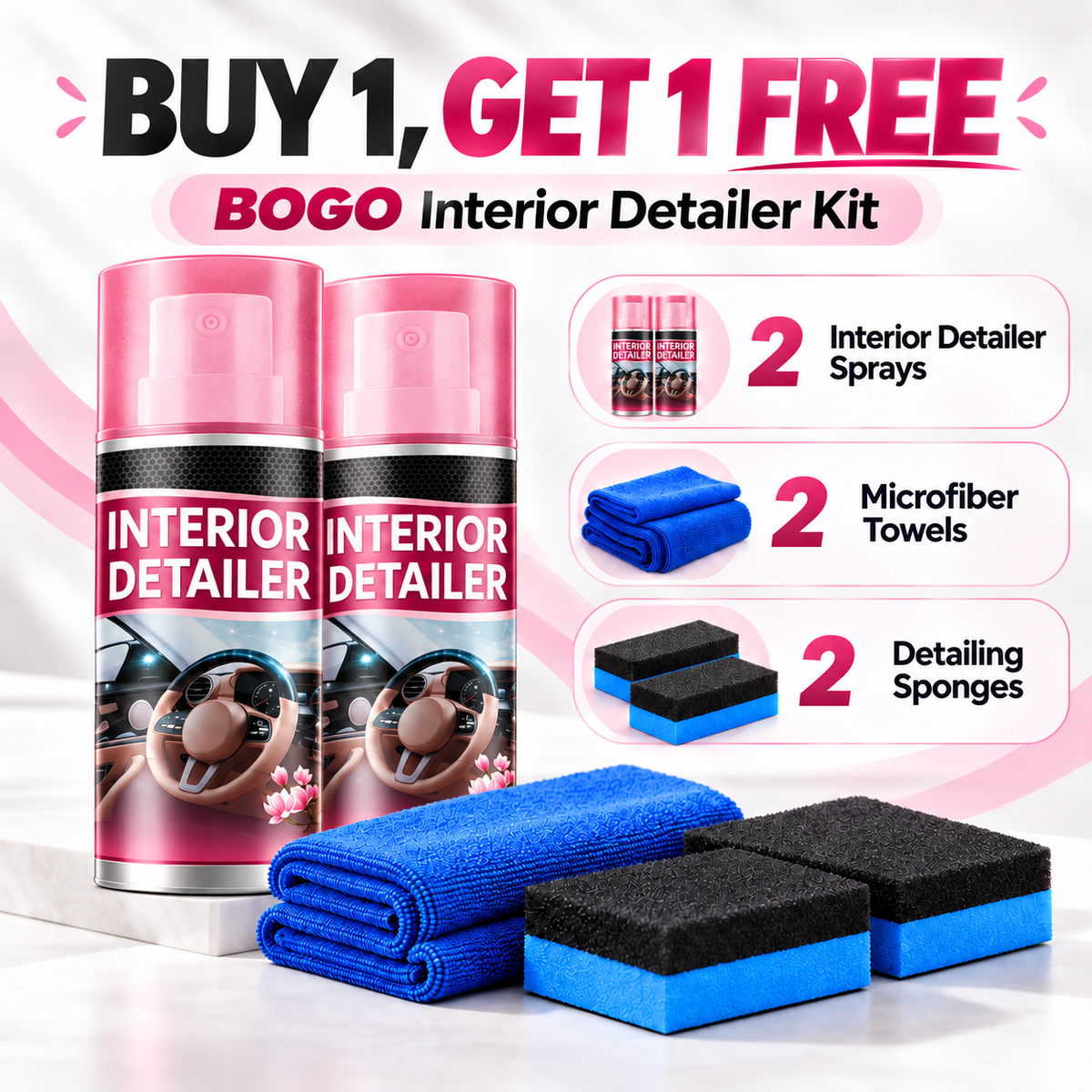 🎁 BUY 1 GET 1 FREE 🔥 | Interior Restore & Protect Spray 🚗