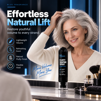 Peach-scented volumizing & setting spray—for lightweight, bouncy hair and long-lasting hold.