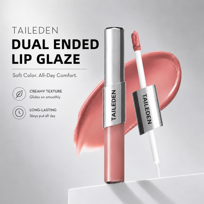 Perfect Twin Lip — Dual-Ended Liquid Lipstick with Velvet Matte Color and Glossy Shine