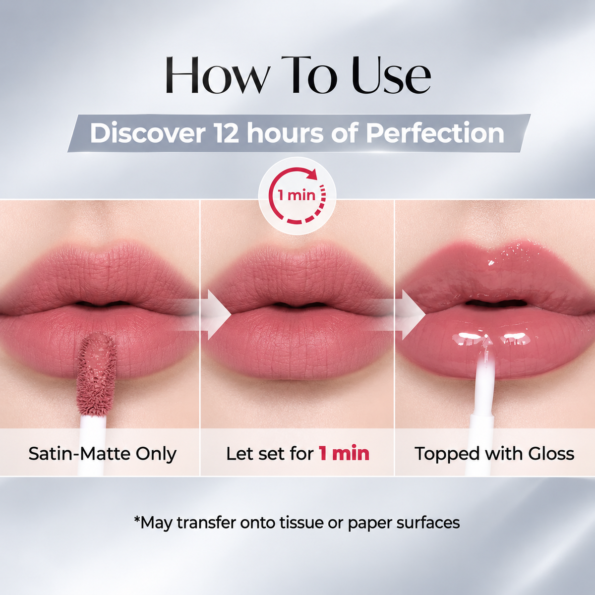 Perfect Twin Lip — Dual-Ended Liquid Lipstick with Velvet Matte Color and Glossy Shine