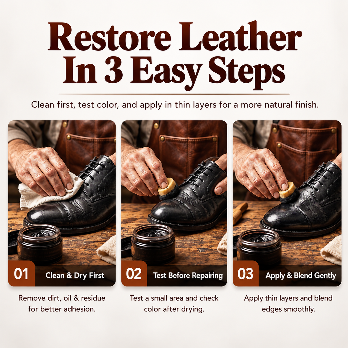 Professional leather coloring and repair!
