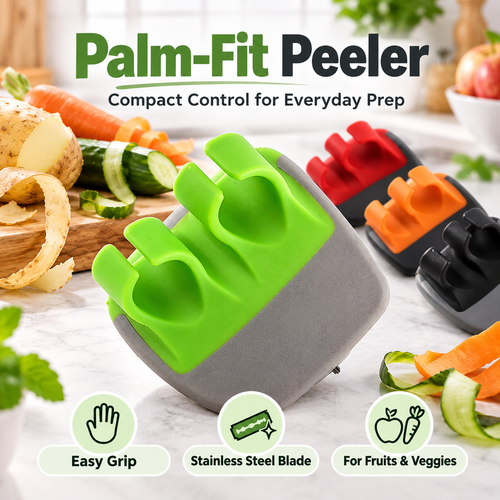 Palm-fit vegetable peeler product showcase