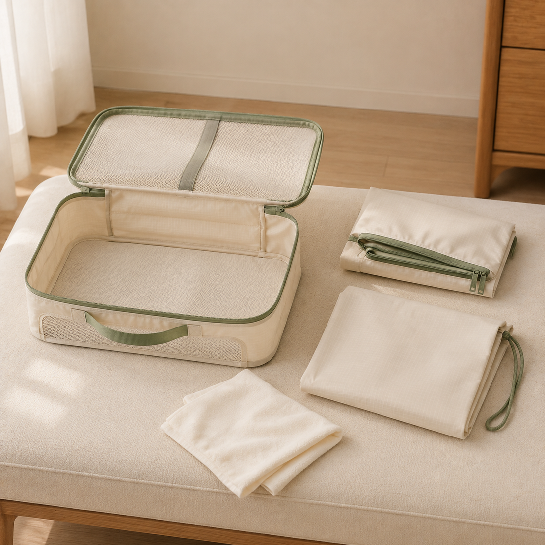 Aonlo CompressFold Packing Cubes — 6 Piece Set