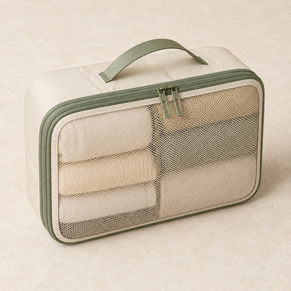 Aonlo CompressFold zipper mesh and handle detail