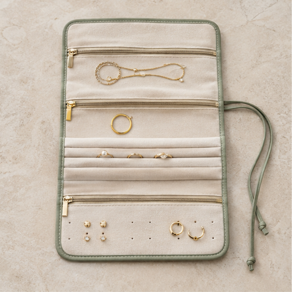 Aonlo FoldSoft Jewelry Travel Roll product overview