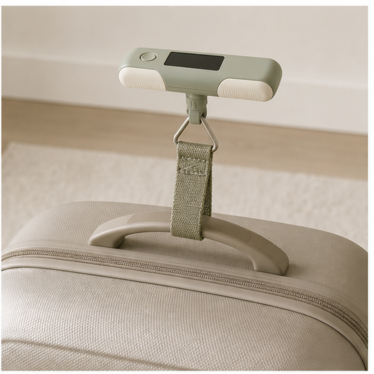 Aonlo LiftCheck Digital Luggage Scale in a travel setting