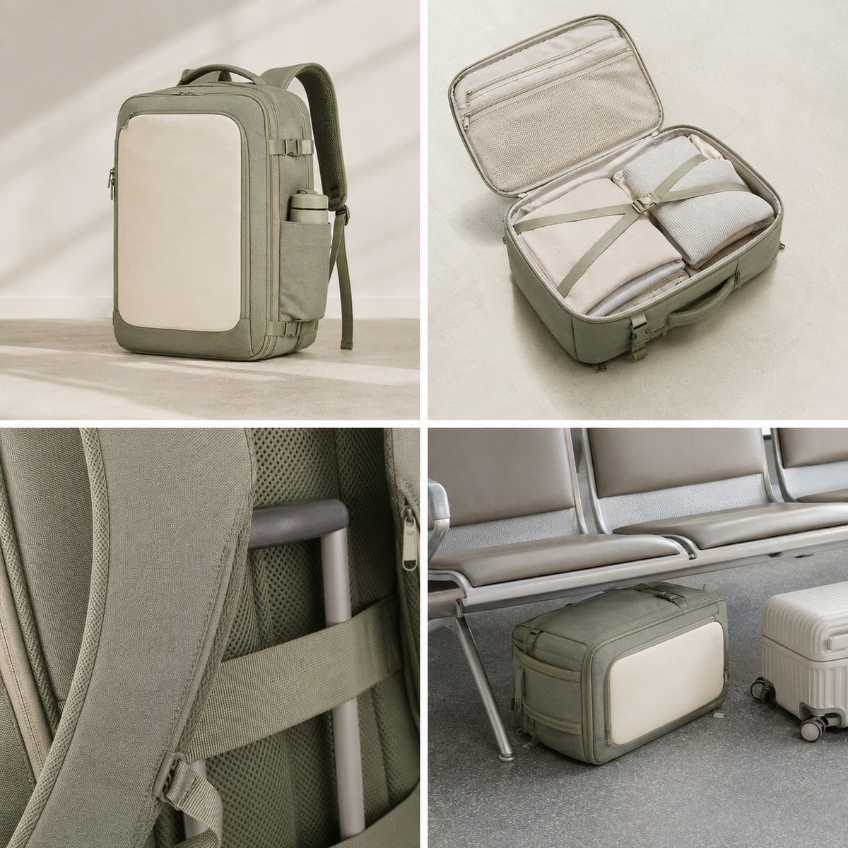 Aonlo OpenFlat Carry-On Travel Backpack