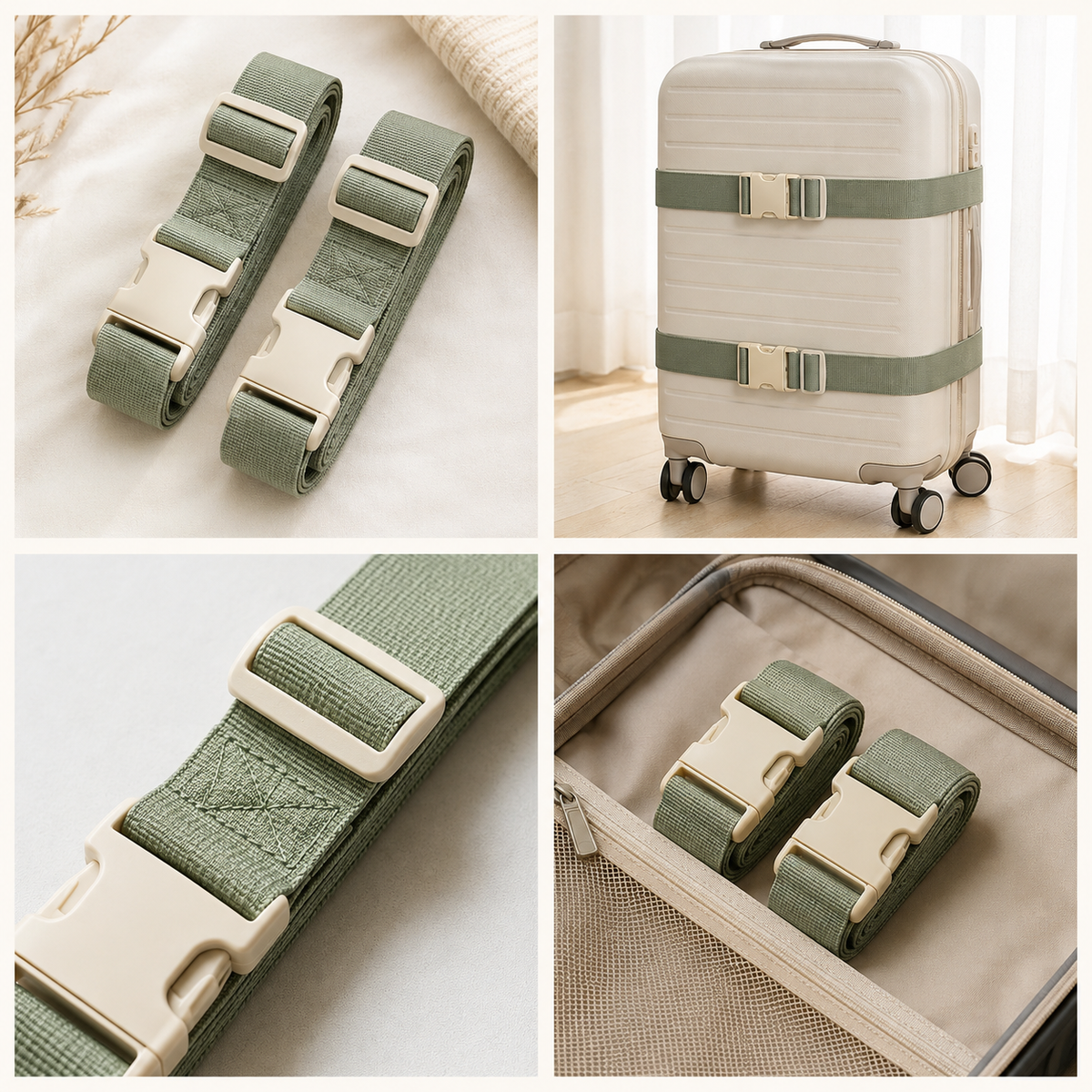 Aonlo RouteLock Luggage Straps — 2 Pack