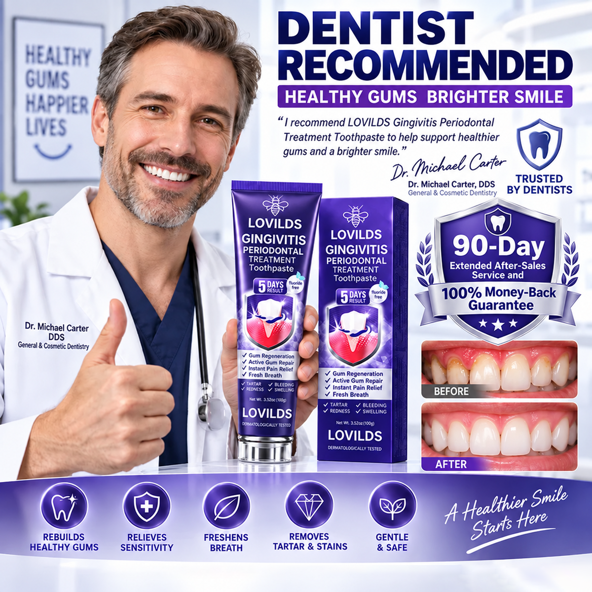 🔥Limited Time Promotion 70% OFF🔥-LOVILDS Advanced Gum Care Toothpaste
