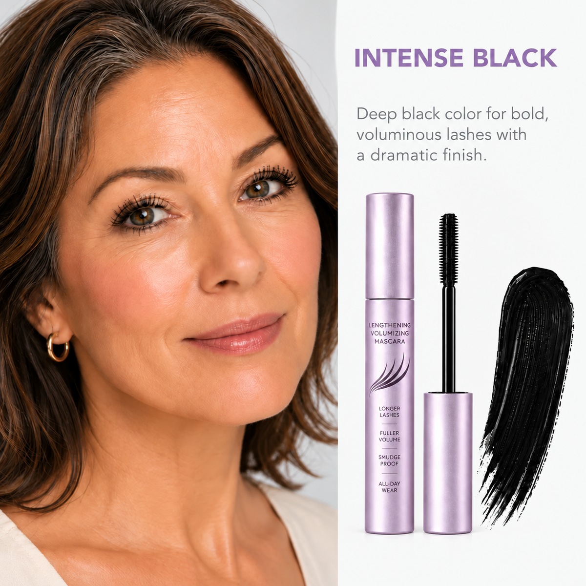 🎁 BUY 1 GET 1 FREE | Lengthening & Volumizing Mascara for Mature Lashes