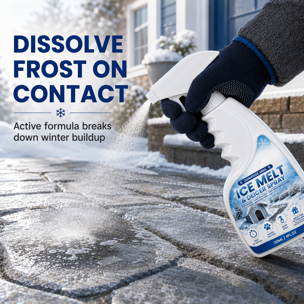 🎁 BUY 1 GET 1 FREE ❄️ ICE MELT & DEICER SPRAY – Fast-Acting Ice Melter 🧊